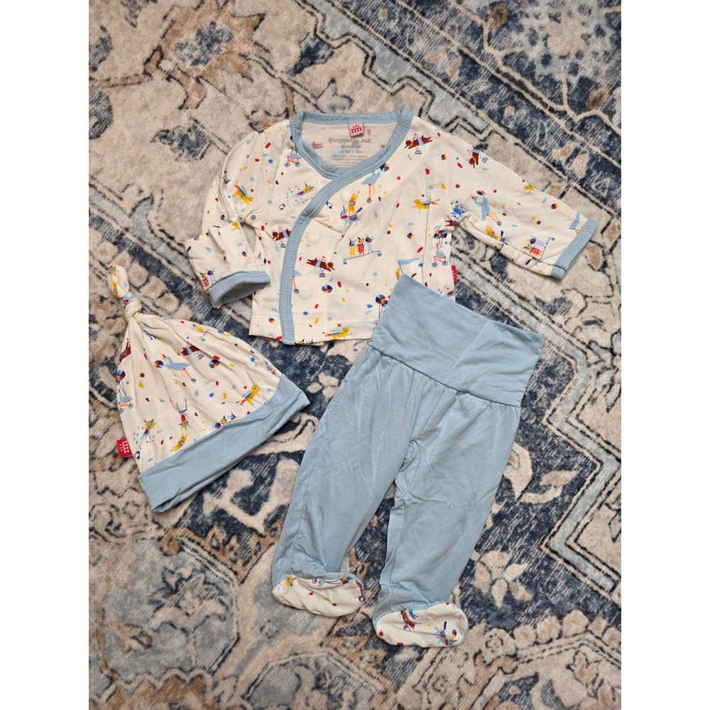Magnetic Me Infant Preemie Take Me Home Circus Long Sleeve Bamboo like Set